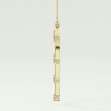 0.24 TCW Round Lab-Grown Diamond Charm Necklace