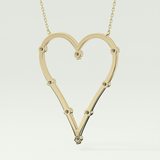 0.24 TCW Round Lab-Grown Diamond Charm Necklace