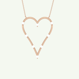 0.24 TCW Round Lab-Grown Diamond Charm Necklace