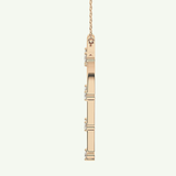 0.24 TCW Round Lab-Grown Diamond Charm Necklace