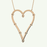0.24 TCW Round Lab-Grown Diamond Charm Necklace