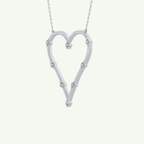 0.24 TCW Round Lab-Grown Diamond Charm Necklace