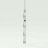 0.24 TCW Round Lab-Grown Diamond Charm Necklace