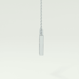 0.272 TCW Round Lab-Grown Diamond V Elongated Shaped Necklace