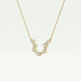 0.2 TCW Round Lab-Grown Diamond Leo Constellation Necklace