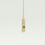 0.2 TCW Round Lab-Grown Diamond Leo Constellation Necklace