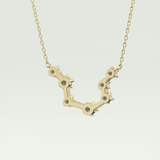 0.2 TCW Round Lab-Grown Diamond Leo Constellation Necklace