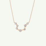 0.2 TCW Round Lab-Grown Diamond Leo Constellation Necklace