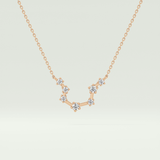 0.2 TCW Round Lab-Grown Diamond Leo Constellation Necklace