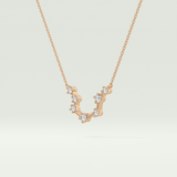 0.2 TCW Round Lab-Grown Diamond Leo Constellation Necklace