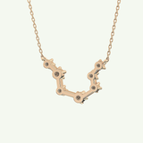 0.2 TCW Round Lab-Grown Diamond Leo Constellation Necklace