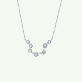0.2 TCW Round Lab-Grown Diamond Leo Constellation Necklace
