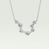 0.2 TCW Round Lab-Grown Diamond Leo Constellation Necklace