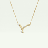 0.116 TCW Round Lab-Grown Diamond Cancer Constellation Necklace