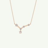 0.116 TCW Round Lab-Grown Diamond Cancer Constellation Necklace