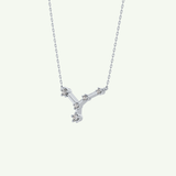 0.116 TCW Round Lab-Grown Diamond Cancer Constellation Necklace