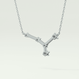 0.116 TCW Round Lab-Grown Diamond Cancer Constellation Necklace