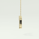 0.13 TCW Round Lab-Grown Diamond Capricorn Constellation Necklace