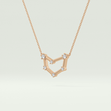 0.13 TCW Round Lab-Grown Diamond Capricorn Constellation Necklace