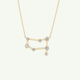 0.18 TCW Round Lab-Grown Diamond Gemini Constellation Necklace