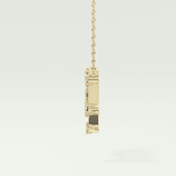 0.18 TCW Round Lab-Grown Diamond Gemini Constellation Necklace