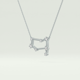 0.18 TCW Round Lab-Grown Diamond Gemini Constellation Necklace