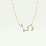 0.15 TCW Round Lab-Grown Diamond Scorpio Constellation Necklace