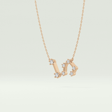 0.15 TCW Round Lab-Grown Diamond Scorpio Constellation Necklace