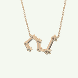 0.15 TCW Round Lab-Grown Diamond Scorpio Constellation Necklace
