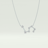 0.15 TCW Round Lab-Grown Diamond Scorpio Constellation Necklace
