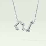 0.15 TCW Round Lab-Grown Diamond Scorpio Constellation Necklace