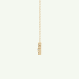 0.078 TCW Round Lab-Grown Diamond Libra Constellation Necklace