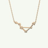 0.078 TCW Round Lab-Grown Diamond Libra Constellation Necklace