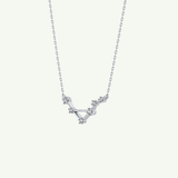 0.078 TCW Round Lab-Grown Diamond Libra Constellation Necklace