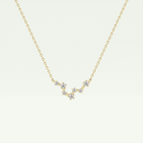 0.103 TCW Round Lab-Grown Diamond Pisces Constellation Necklace