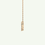 0.103 TCW Round Lab-Grown Diamond Pisces Constellation Necklace