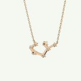0.111 TCW Round Lab-Grown Diamond Saggitarius Constellation Necklace