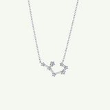 0.111 TCW Round Lab-Grown Diamond Saggitarius Constellation Necklace