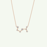 0.085 TCW Round Lab-Grown Diamond Scorpio Constellation Necklace
