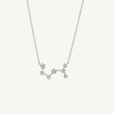 0.085 TCW Round Lab-Grown Diamond Scorpio Constellation Necklace