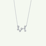 0.085 TCW Round Lab-Grown Diamond Scorpio Constellation Necklace