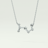0.085 TCW Round Lab-Grown Diamond Scorpio Constellation Necklace