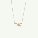 0.062 TCW Round Lab-Grown Diamond Taurus Constellation Necklace