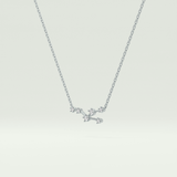 0.062 TCW Round Lab-Grown Diamond Taurus Constellation Necklace