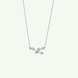 0.062 TCW Round Lab-Grown Diamond Taurus Constellation Necklace