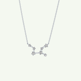 0.103 TCW Round Lab-Grown Diamond Virgo Constellation Necklace