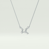 0.103 TCW Round Lab-Grown Diamond Virgo Constellation Necklace