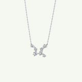 0.103 TCW Round Lab-Grown Diamond Virgo Constellation Necklace