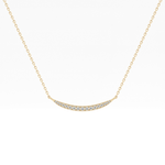 0.091 TCW Round Lab-Grown Diamond Smile Charm Necklace 1