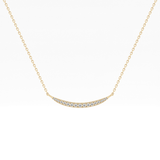 0.091 TCW Round Lab-Grown Diamond Smile Charm Necklace 1